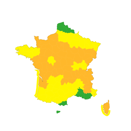 Carte de vigilance de Météo-France